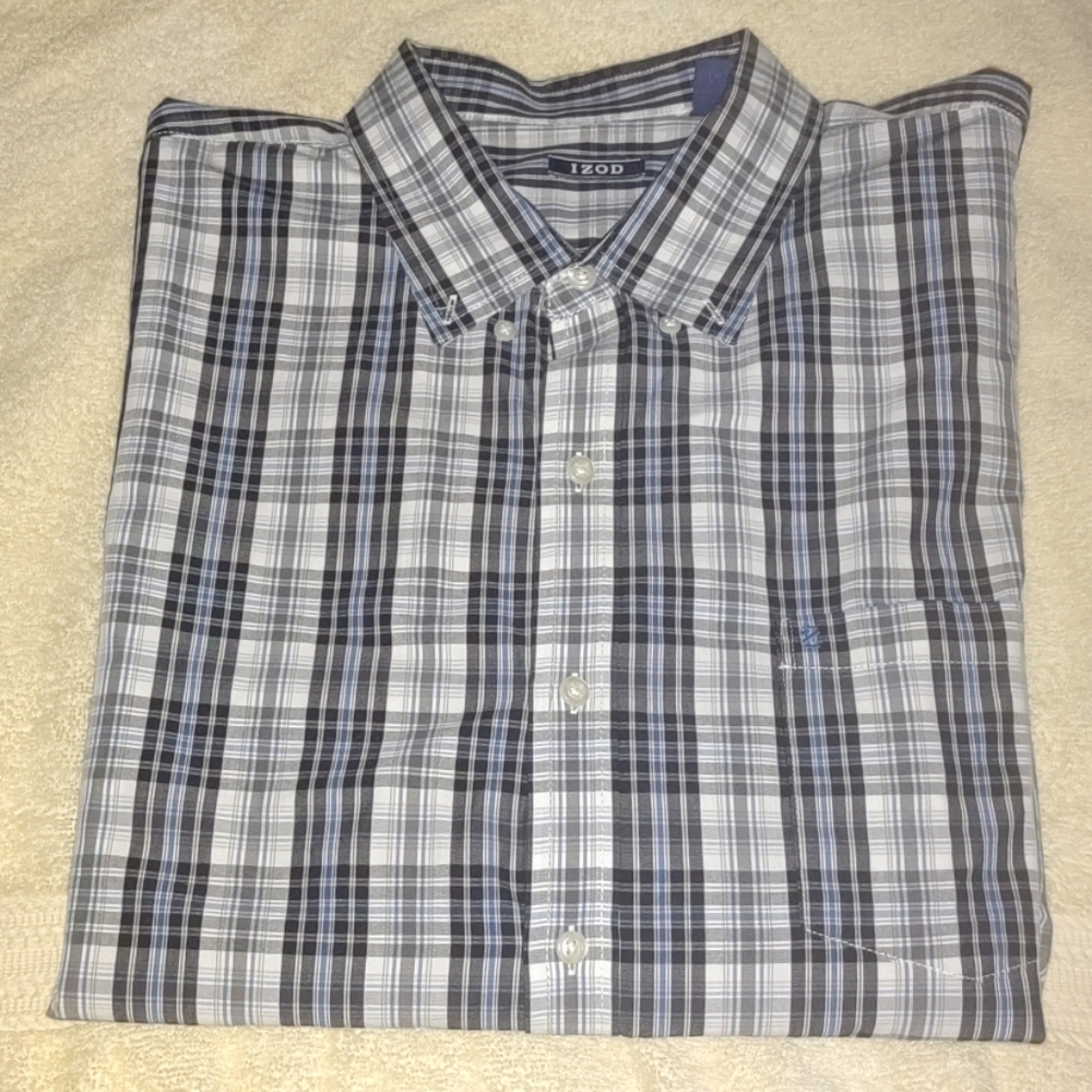 2XL IZOD Long Sleeve Button Down Shirt